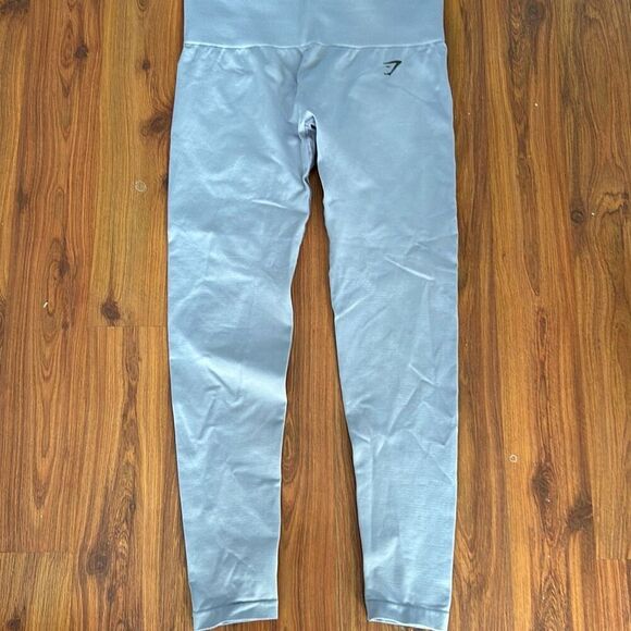 Gymshark p Gray periwinkle fitness pants  size L as is - Picture 2 of 4